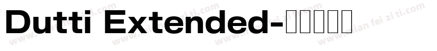 Dutti Extended字体转换